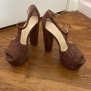 Jessica Simpson Dany Wood Platforms